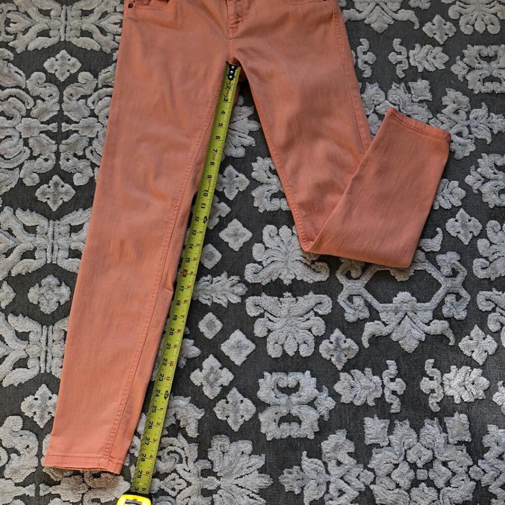 Tinseltown Pale Orange Cotton/Spandex Skinny Jeans Juniors Size 5 - Picture 8 of 8